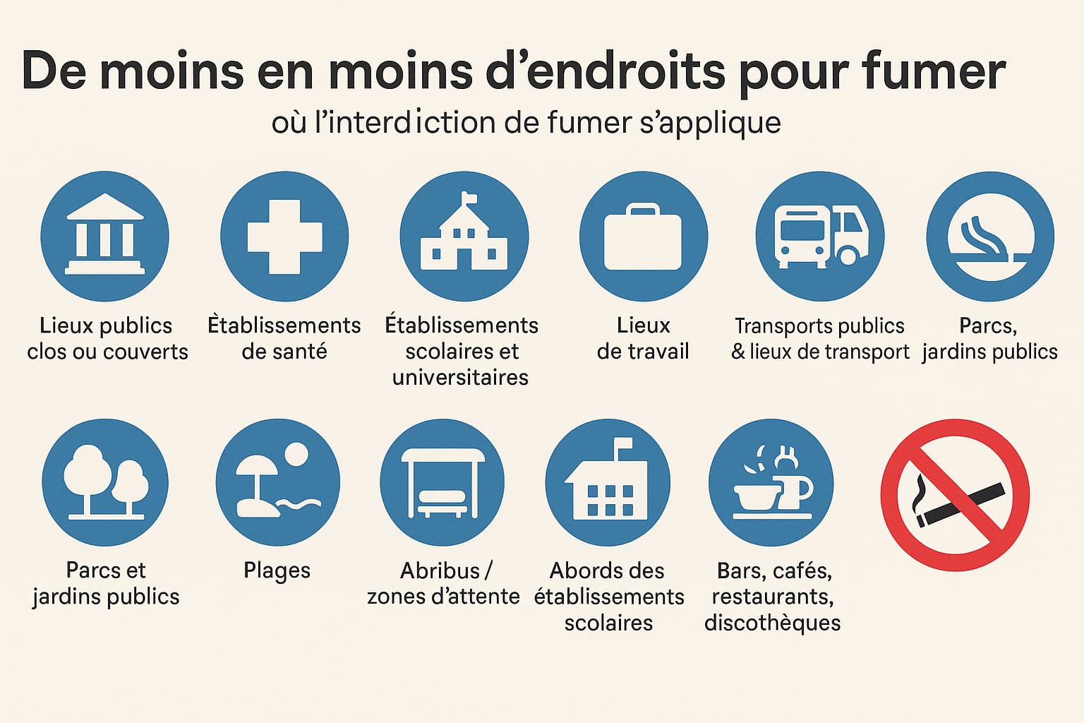 endroit ou fummer interdit